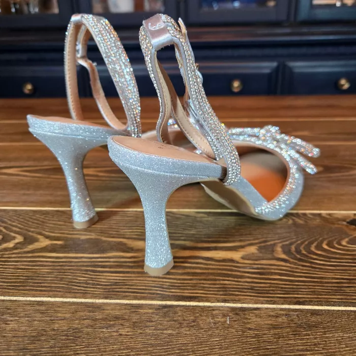 Women's Carmin Pumps Bow & Rhinestones Memory Foam Insole