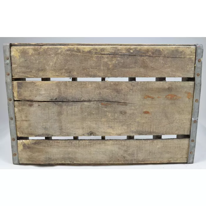 Vintage Wood Soda Crate - Holds 24 Bottles - 18.5" Long