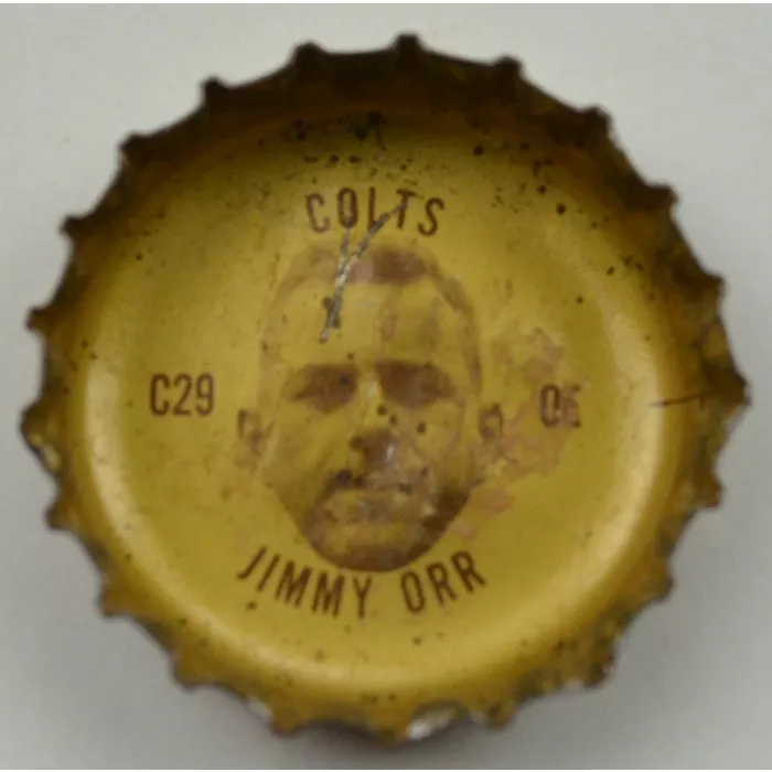 Coca Cola Indianapolis Colts Bottle Cap - Jimmy Orr - Coke