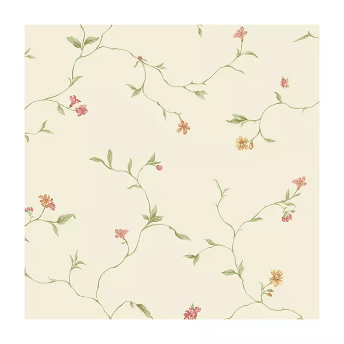 Small Trail Wallpaper Cream, Red Norwall Wallcovering KE29902