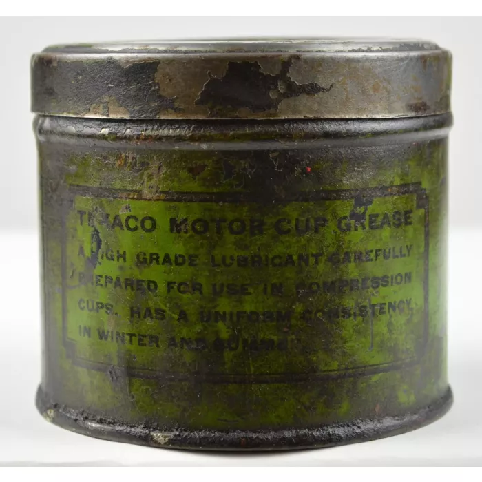 Vintage Texaco 1Lb. Cup Grease Can - 3.25" Tall