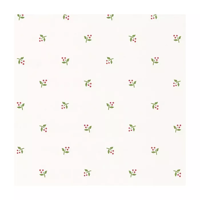 Berry Toss Wallpaper Green, Red Norwall Wallcovering FK26941