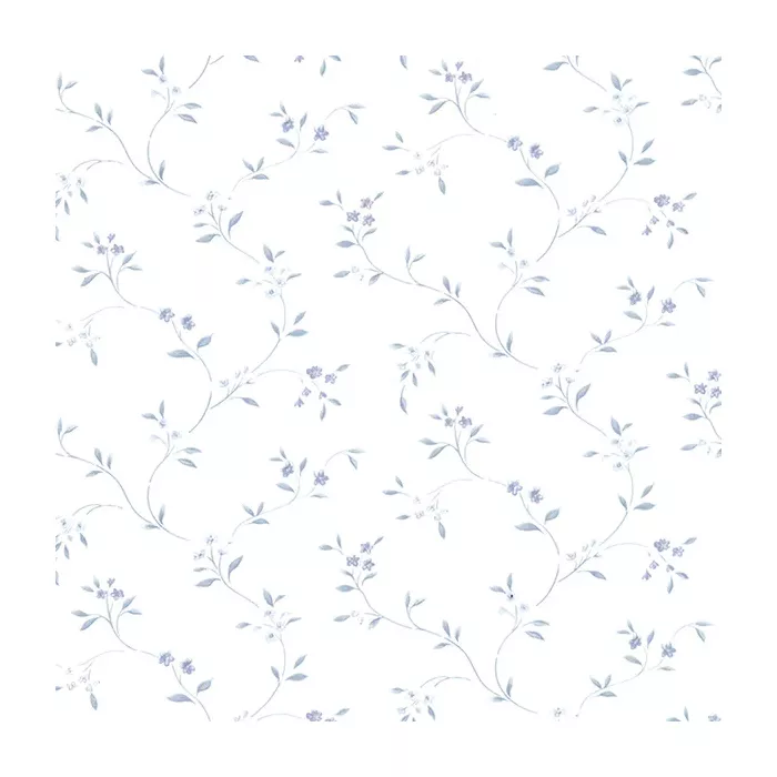 Small Floral Trail Wallpaper Blue Norwall Wallcovering PR33800