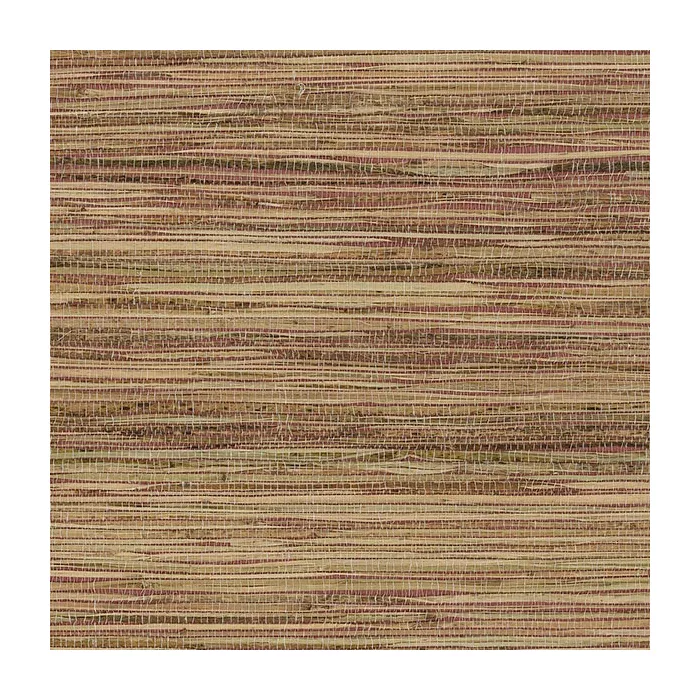 Fine Raw Jute Wallpaper Red, Brown, Beige Norwall Wallcovering 488-415