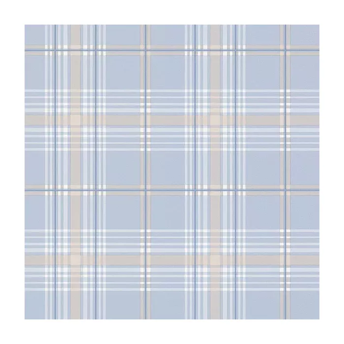 Chic Plaid Wallpaper Blue, Taupe Norwall Wallcovering FK26927