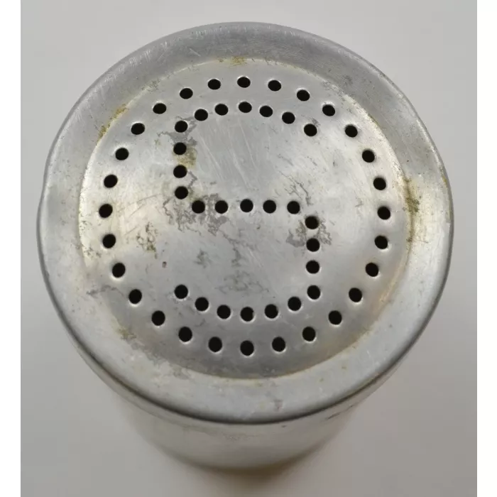 Vintage Aluminum Salt & Pepper Shakers - Made In Italy - 2.75" Tall