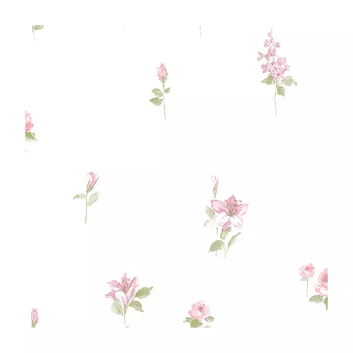 Red Rose Spot Wallpaper Pink Norwall Wallcovering PP35522