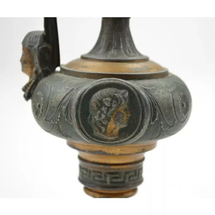 Antique Victorian Metal Urn - 11" Tall