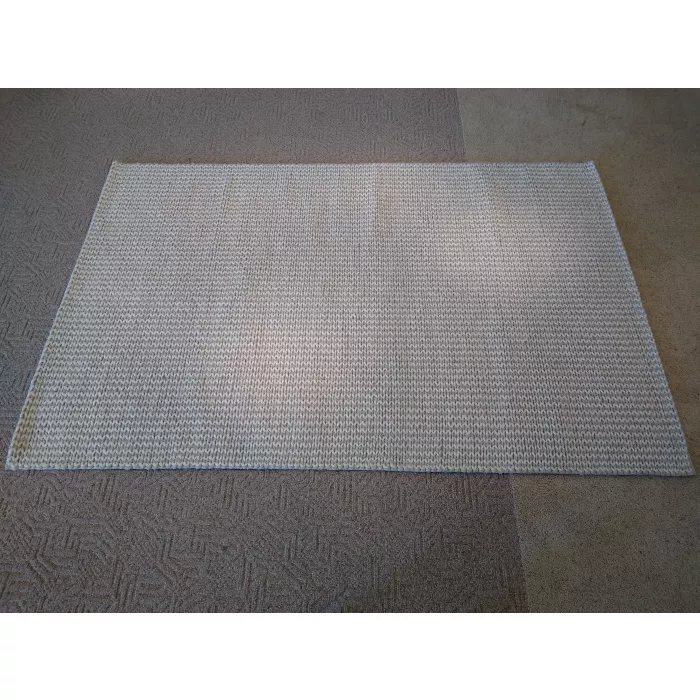 Safavieh Natura Chevron Handmade Flatweave Wool / Cotton Ivory/Silver Area Rug - Rectangle 6ft x 9ft