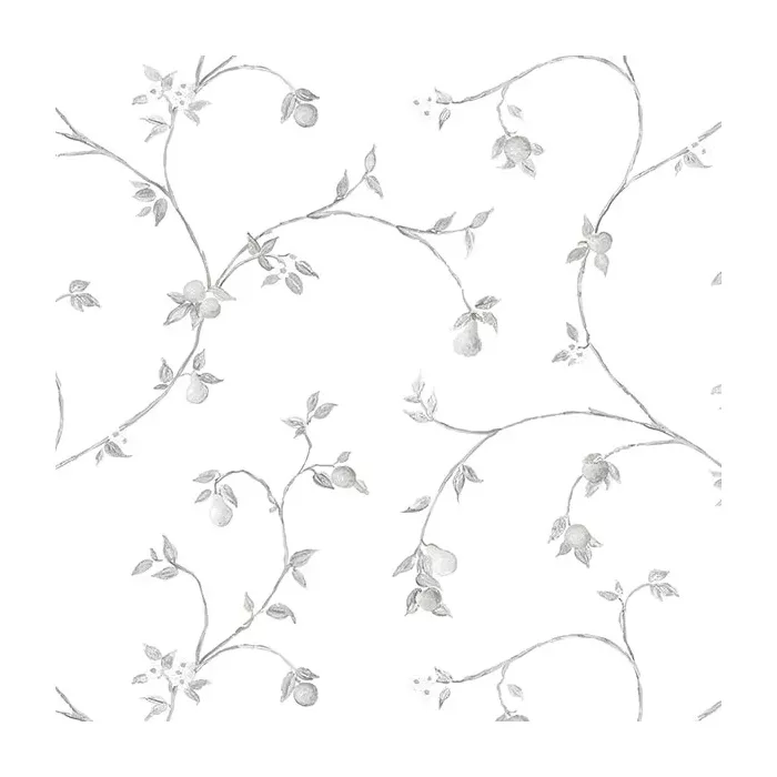 Fruit Trail Wallpaper Light Grey Norwall Wallcovering CK36608
