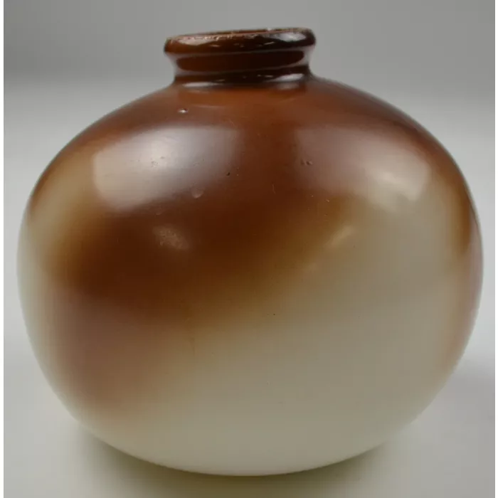 Floral Pattern Round Vase - 4.5" Tall