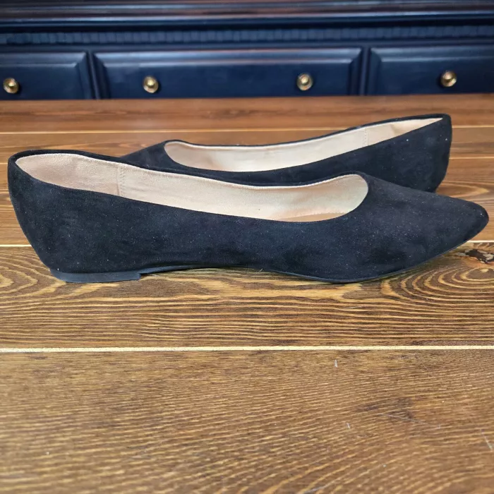 Womens Corinna Ballet Flats with Memory Foam Black