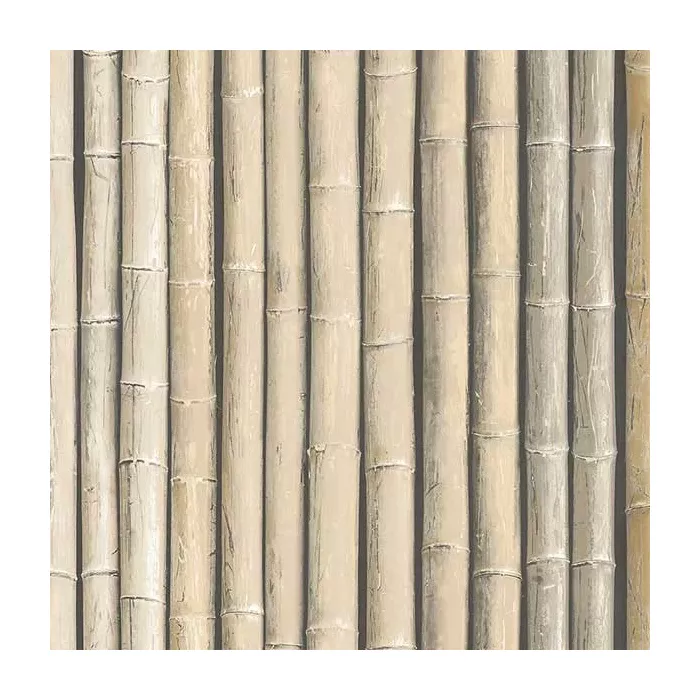 Bamboo Wallpaper Brown, Beige, Light Parchment Norwall Wallcovering G67940