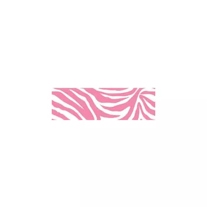 Flirt Pink Zebra Stripe Wall Pops Border  2 left