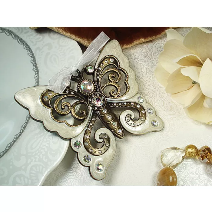 D'Lusso Designs Metal  Butterfly Ornament