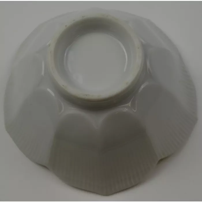 Tulip Shaped White Footed Dessert Bowl - Set Of Two
