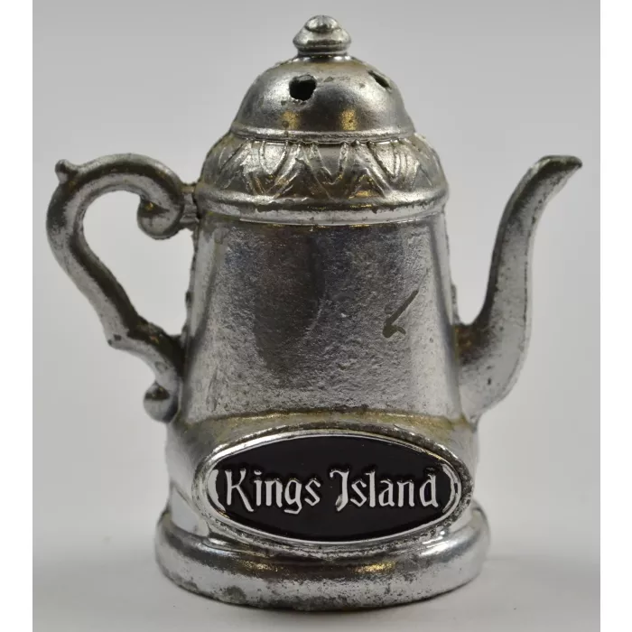Kings Island Metal Mini Tea Pot Salt & Pepper Shakers - 2" Tall