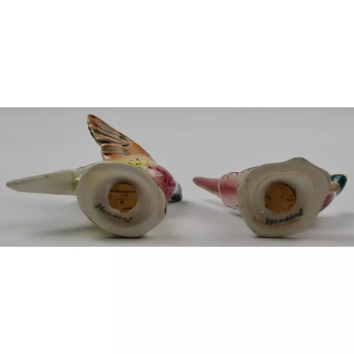 Ceramic Salt & Pepper Shakers - Pheasants - 2.75" Tall