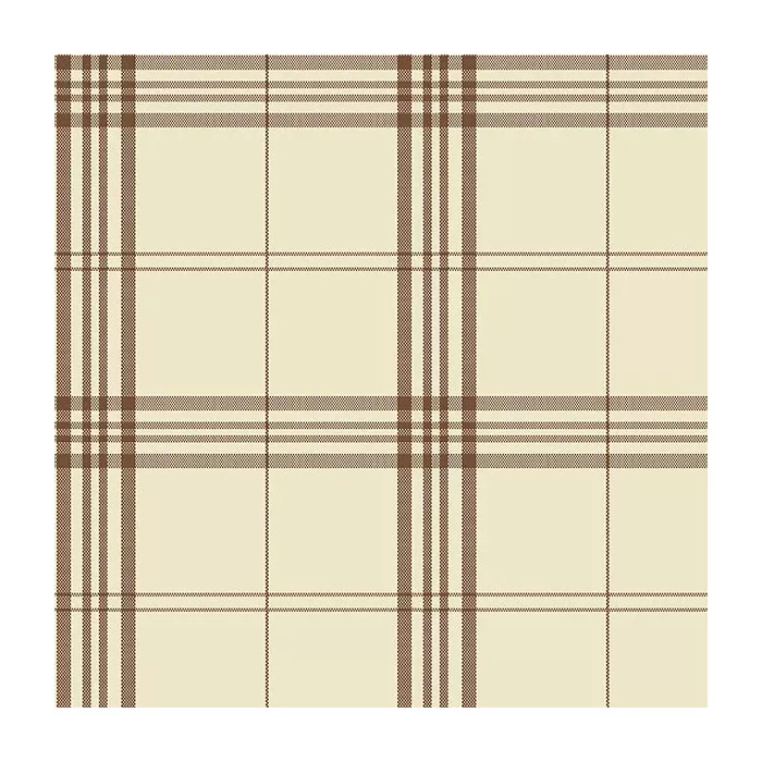 Kitchen Plaid Wallpaper Cream, Brown Norwall Wallcovering FK34400
