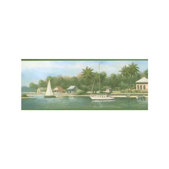 Life on the Intercoastal Waters Wallpaper Border