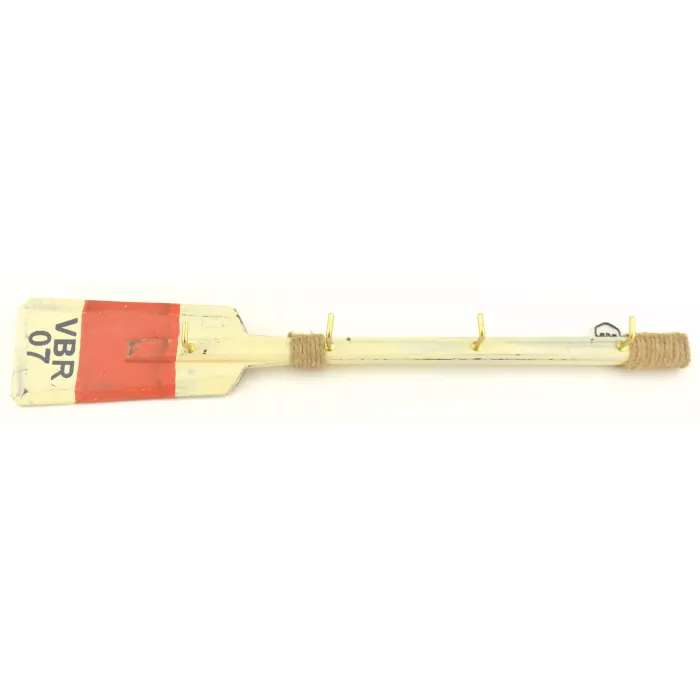 Wooden Wall Key Hook Rack Pair Of 2 - Boat Oar - 15.625" Wide