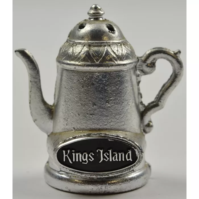 Kings Island Metal Mini Tea Pot Salt & Pepper Shakers - 2" Tall