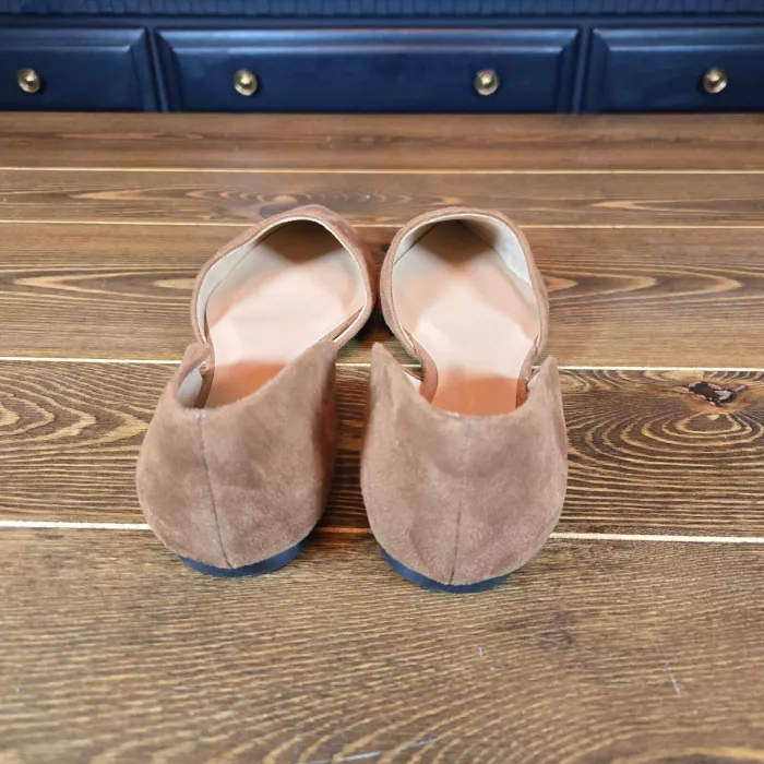 Women's Julie Ballet Flats with Memory Foam Cognac Brown