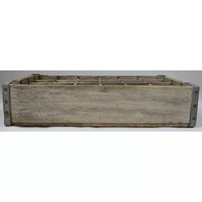Vintage Wood Soda Crate - Holds 24 Bottles - 18.5" Long