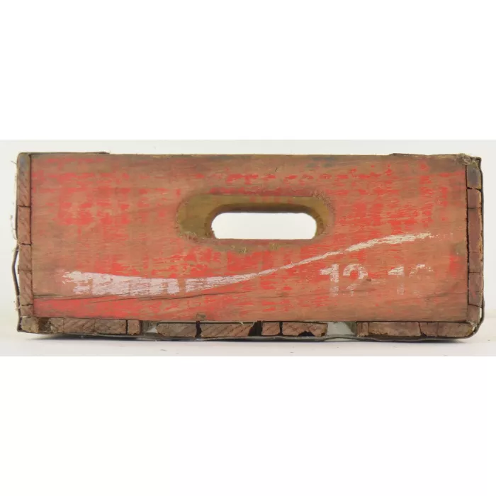 Coca Cola Crate - Red Wooden Coke Carrier - 1976 Delta Case Co., Inc.
