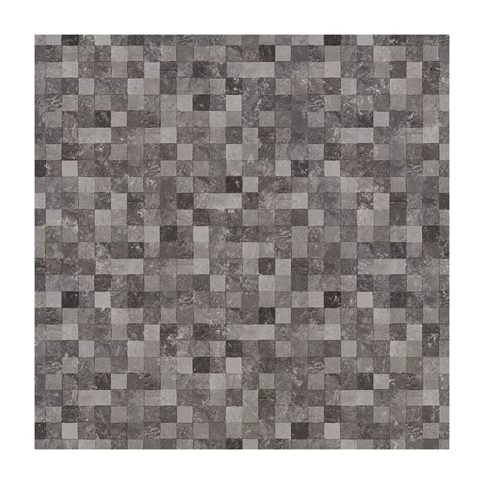 Dark Grey, Black, Silver Faux 1/2 inTile Dark Grey, Black, Silver Norwall Wallcovering G67422