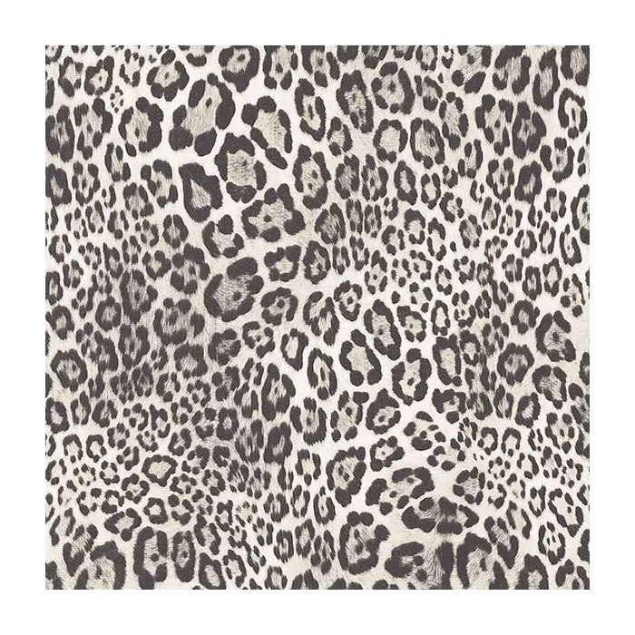 Black, White Cheetah Print Wallpaper Black, White Norwall Wallcovering G67462