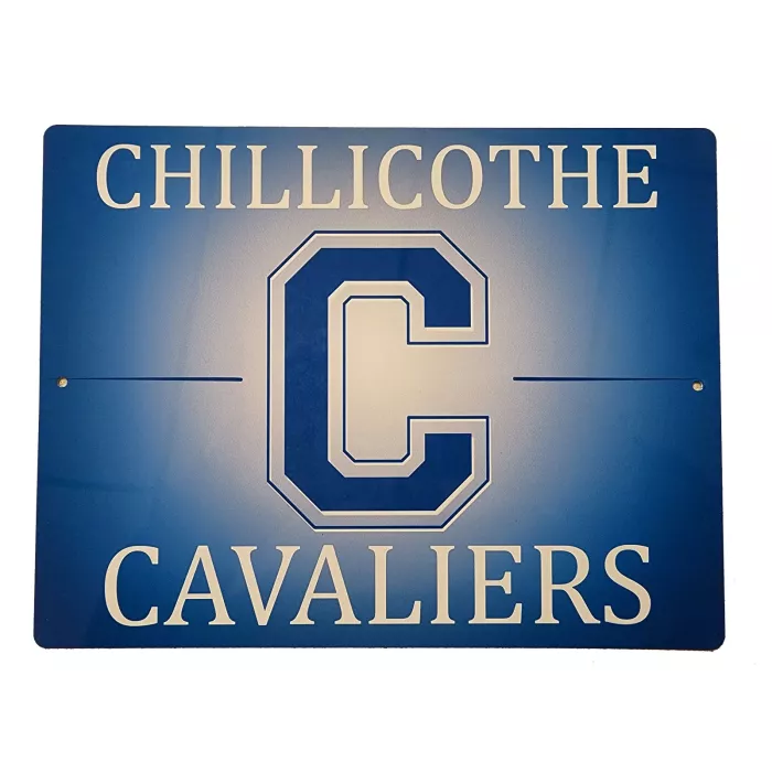 Aluminum Sign - Chillicothe High School - Cavaliers - Cavs - 12" x 9"