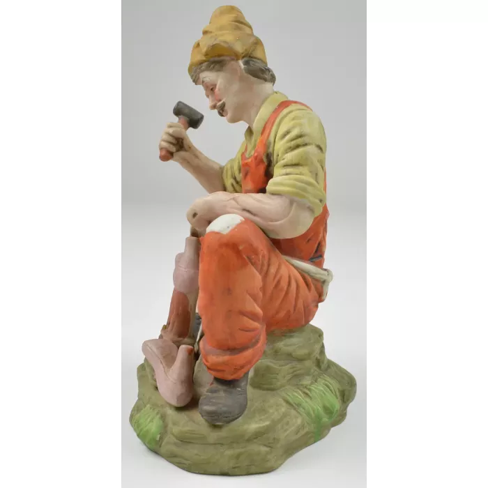 Vintage Ceramic Figurine - The Cobbler - 9.125" Tall