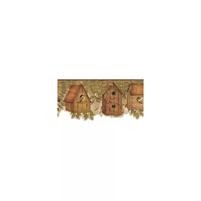 Country Kitchen Birdhouse Wallpaper Border