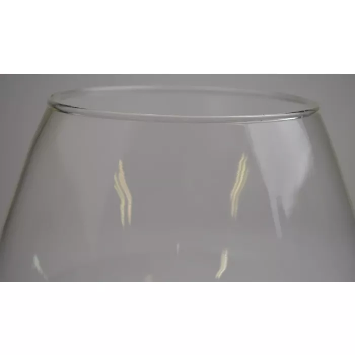 Vintage Clear Glass Large Fish / Cocktail Bowl - 11" Tall