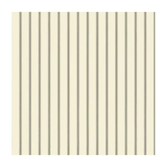 Ticking Stripe Wallpaper Black, Cream Norwall Wallcovering SY33933