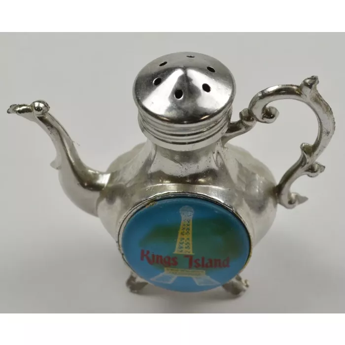 Kings Island Metal Eiffel Tower Tea Pot Salt  Shaker - 2.75" Tall