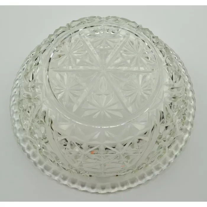 Anchor Hocking - Stars And Bars Pattern - Salad Bowl - 10.5" Round