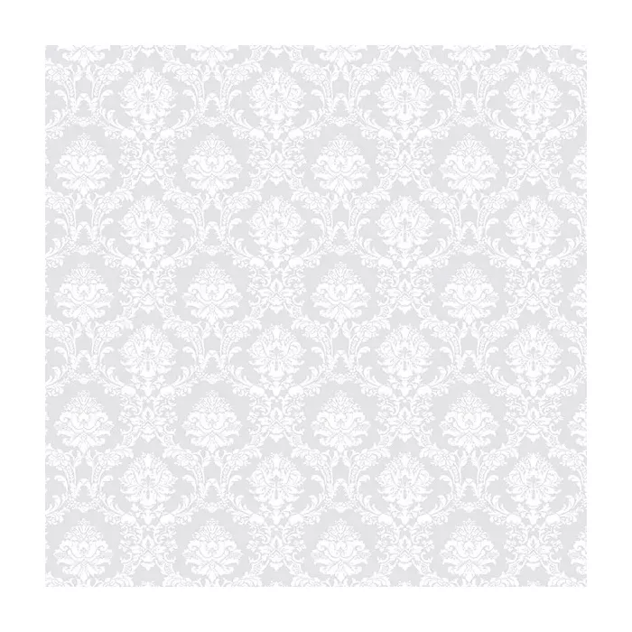 Mini Damask Wallpaper Grey, White Norwall Wallcovering SD36133
