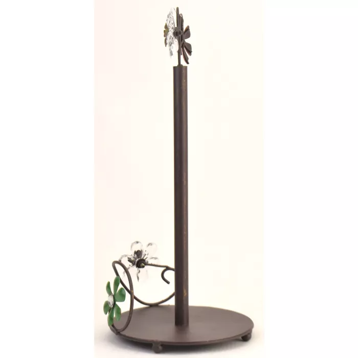 Metal Paper Towel Holder Stand - Grapes - 15" Tall