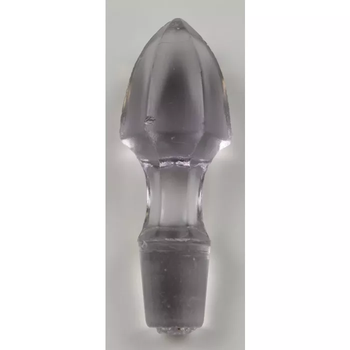 Clear Cut Glass Oil & Vinegar Cruet With Stopper - 7.25" Tall