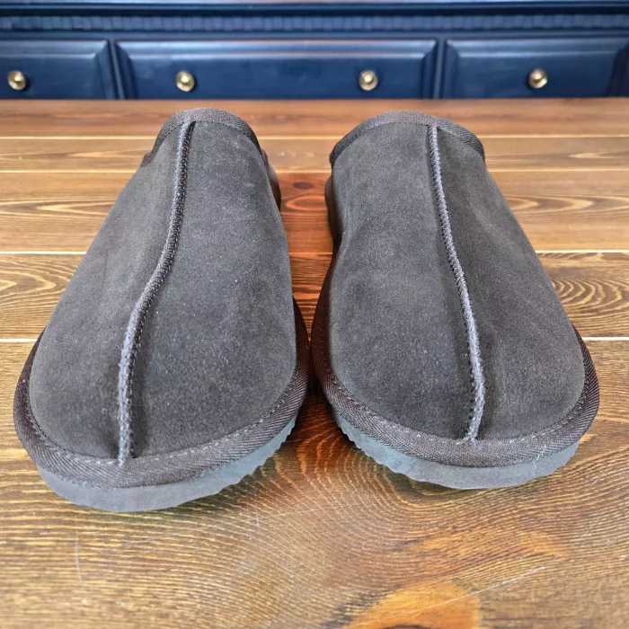 Men’s Cruz Genuine Suede Clog Slippers Size 13 Dark Brown