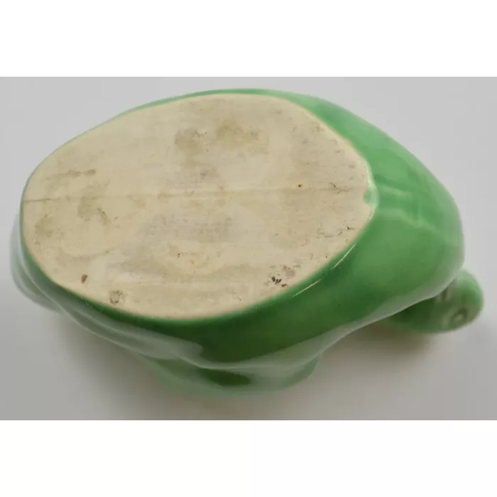 Vintage Green Swan Planter - Pottery - 3" Tall