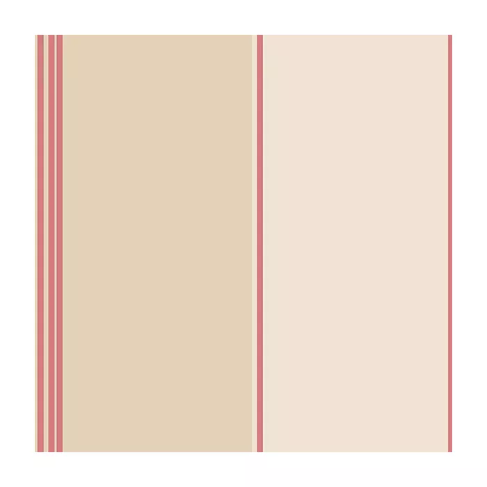 Pure Stripe Wallpaper Red, Cream, Tan Norwall Wallcovering PA34217