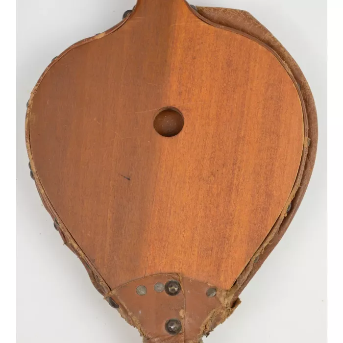 Antique Wood & Leather Hearth Fireplace Bellows - 17" Tall