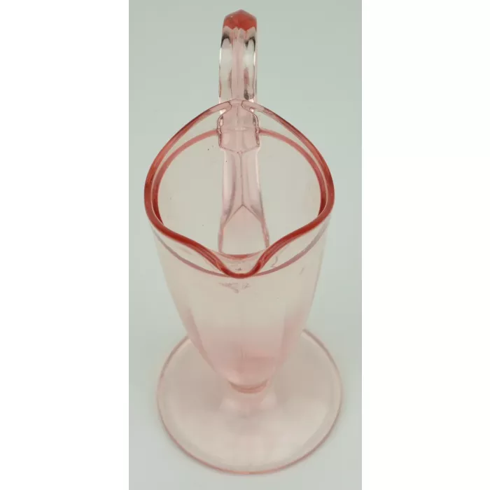 Pink Depression Glass Creamer - 7" Tall