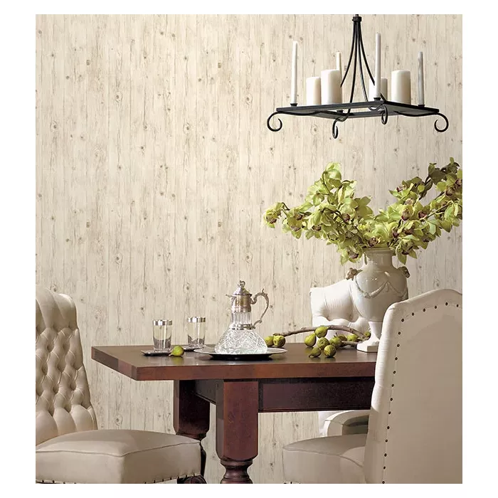 Woodgrain Wallpaper Beige, Brown Norwall Wallcovering LL36206