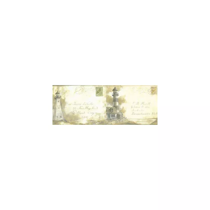 Nautical Postcard Wallpaper Border NT5812BD