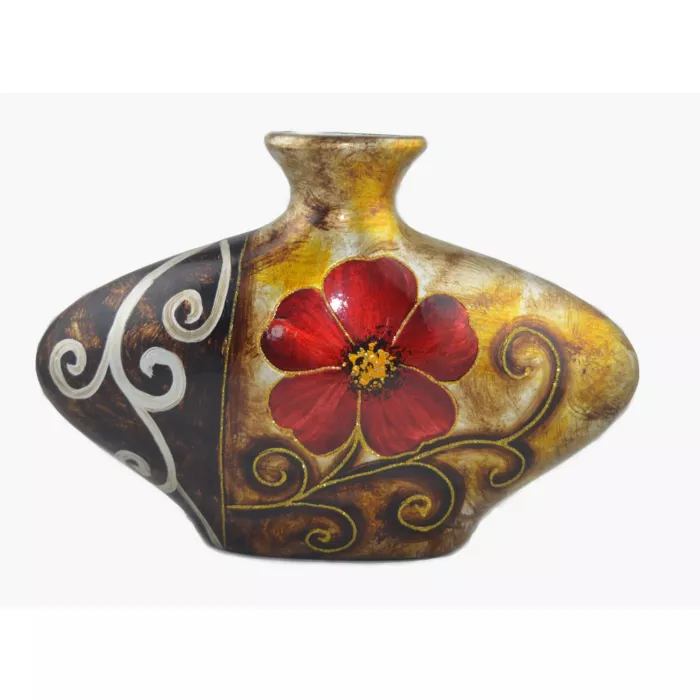 D'Lusso Designs Verona Design Ten Inch Ceramic Vase