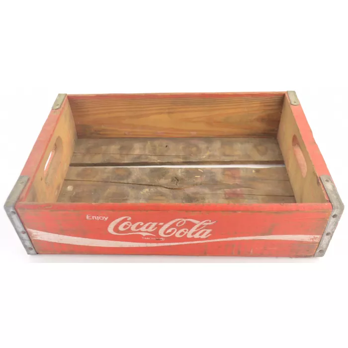 Coca Cola Crate - Red Wooden Coke Carrier